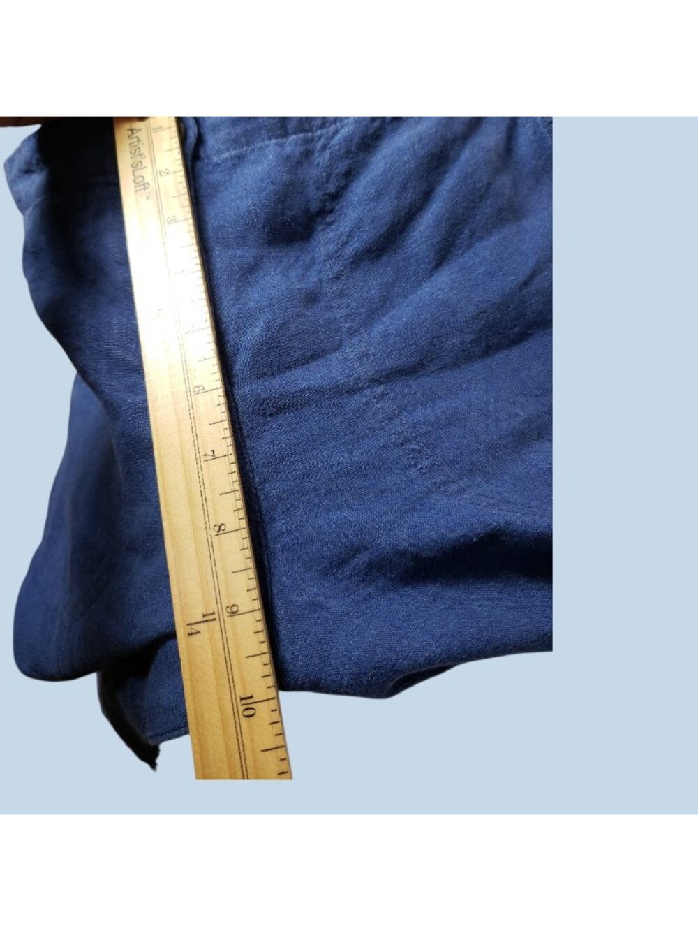 J.Jill Love Linen Wide-Leg Crop Pants Blue  Petite Small - Picture 8 of 14